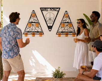Wand Beer Pong Spiel Set: Man Höhle Spielzimmer Wand Dekoration