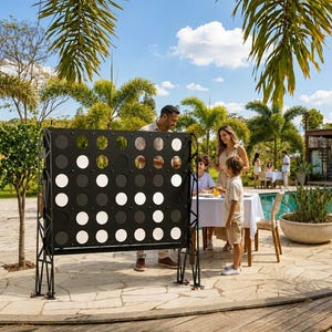 XXL metalen vier-op-een-rij-spel, gigantisch indoor outdoor-gezinsplezier