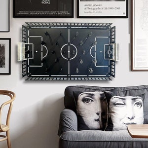 Soccer Wall Art Game Board - Football gifts, Soccer Board Game, Metal Wall Art, Metal Wall Decor, Office Wall Art, Man Cave Wall Decor