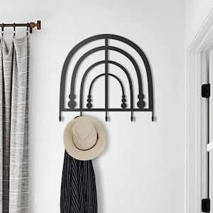 Modern Coat Rack Wall Mounted - Coat Rack Wall Mount, Modern Coat Racks, Metal Wall Art, Metal Wall Decor , Hpusewarm,ng Gifts, Home Decor