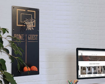 Craft Basketball Korb-Wand-Dekor - Basketballkorb, Basketball-Geschenke, Wand-Dekor, Büro-Geschenke, Büro-Wand-Dekor, Wand-Kunst-Haus-Dekor-Kunst