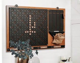Wall Scrabble Game Board - Scrabble for Wall, Wall Decor, Metal Wall Art,Housewarming gift,Office Wall Decor,Home Decor, Livingroom Wall Art