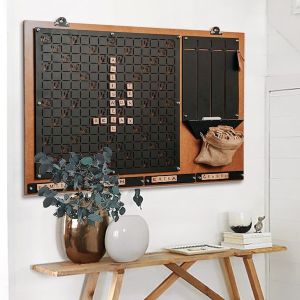 Magnetic Wall Word Game - Modern Family Fun Art Decor