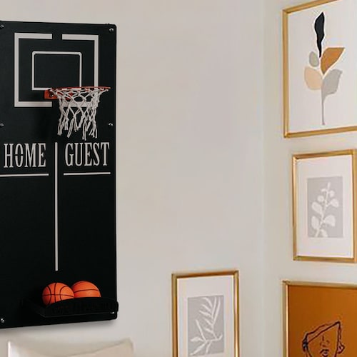 Personalization Name Basketball Hoop Wall Decor Metal Wall Etsy