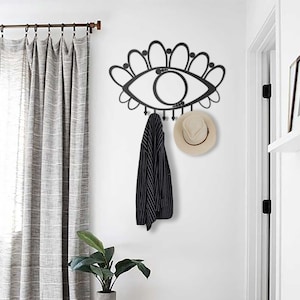 Modern Coat Rack - Wall Mount Coat Rack , Modern Wall Hook, Metal Wall Art, Modern Wall Art, Wall Hooks, Coat Rack Wall Mounted, Home Decor