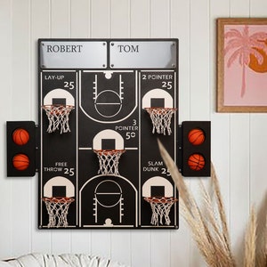 All-Star Basketball Hoop Wall Decor Custom Name- Basketball Gifts, Basketball Hoop, Basketball Hoop Wall Decor,Man Cave Decor,Metal Wall Art