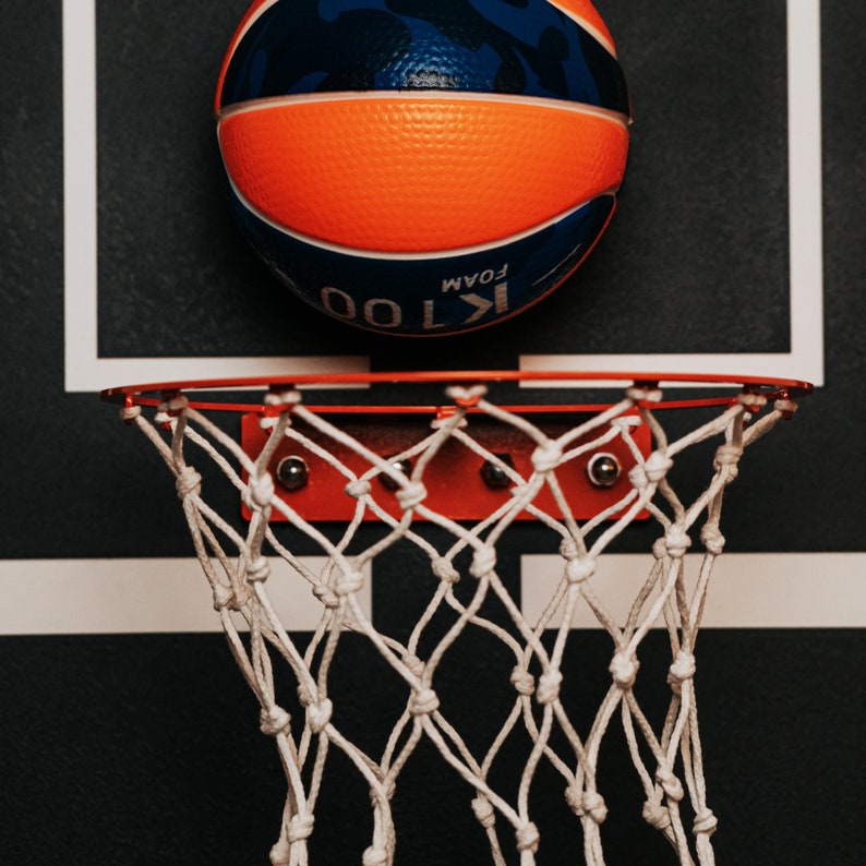 XL Basketball Hoop Wall Decor Metal Wall Art Wall Decor Etsy