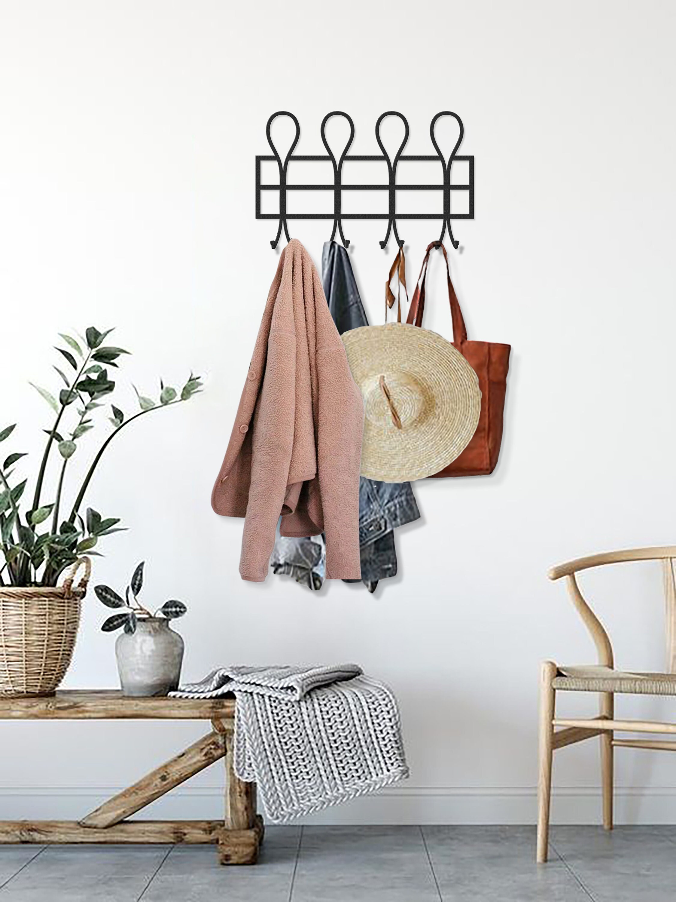 Modern Wall Hooks Modern Coat Rack Coat Rack Wall Mount Etsy