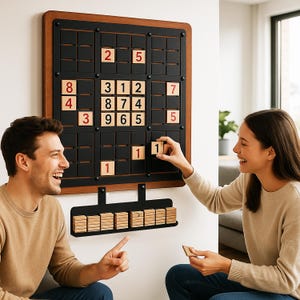 Sudoku Metal Wall Art Wall Games - Metal Wall Decor, Office Wall Art, Wall Decor, Gameroom Decor, Sudoku Puzzle Game, Sudoku, Wall Games