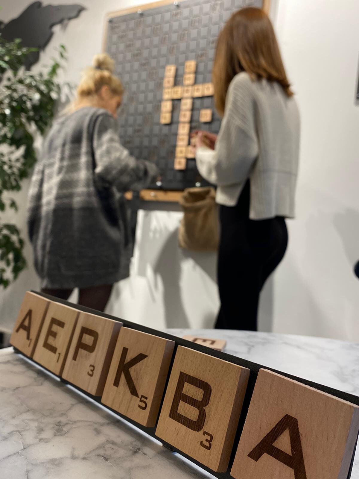 Giant Wall Scrabble Board Life Size Scrabble for Wall Giant Etsy UK