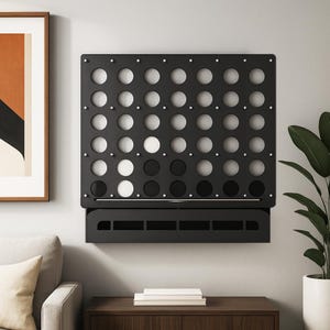 Wall Games Set: Four in a Row, Basketball, Labyrinth, Magnetic Word Game