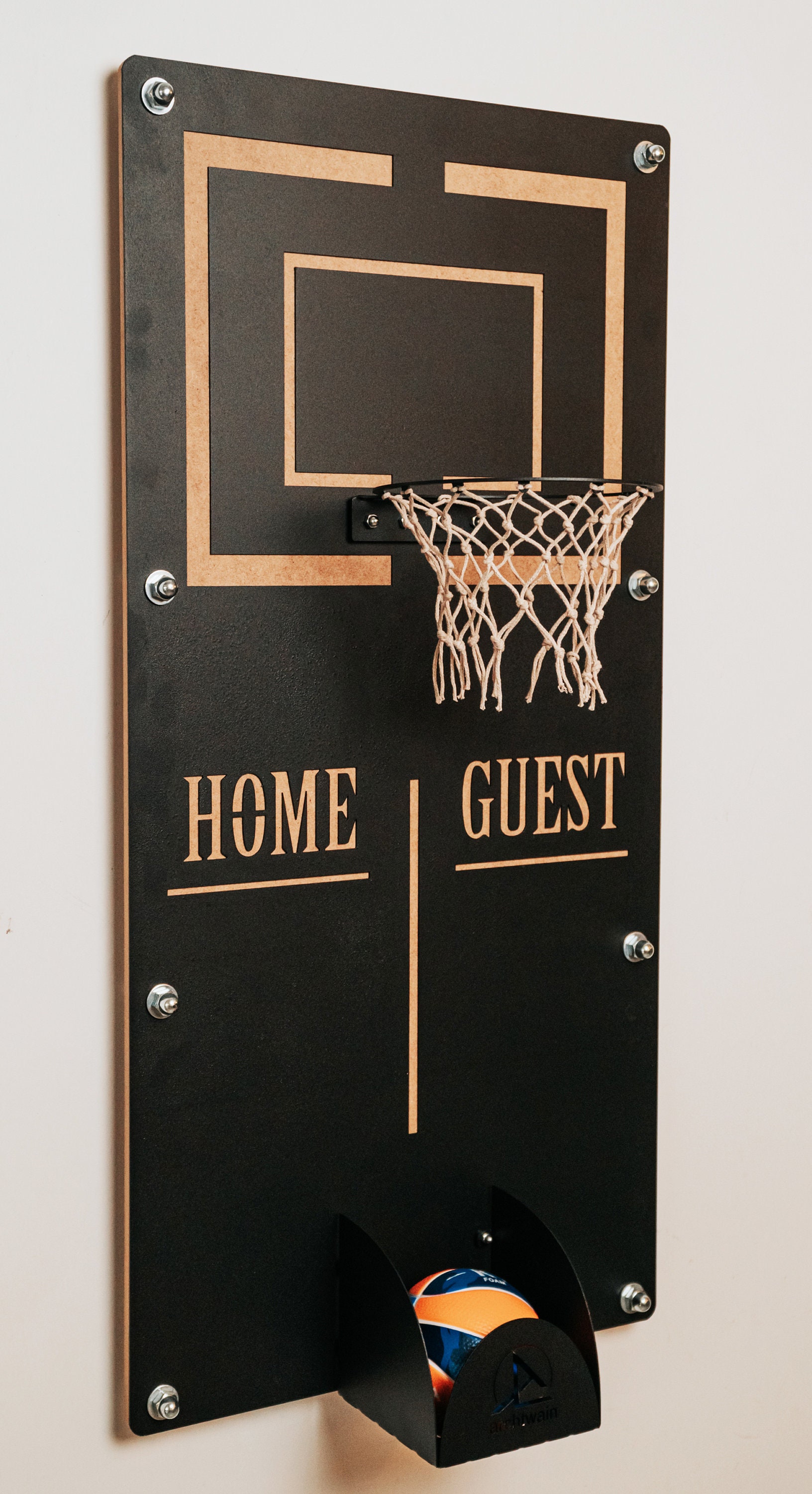 Basketball Hoop Wall Art Metal Wall Art Man Cave Decor Etsy