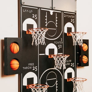 All-Star Basketball Hoop Wall Decor Basketball Gifts, Basketball Hoop, Basketball Hoop Wall Decor, Man Cave Decor,Metal Wall Art, Man Cave image 7