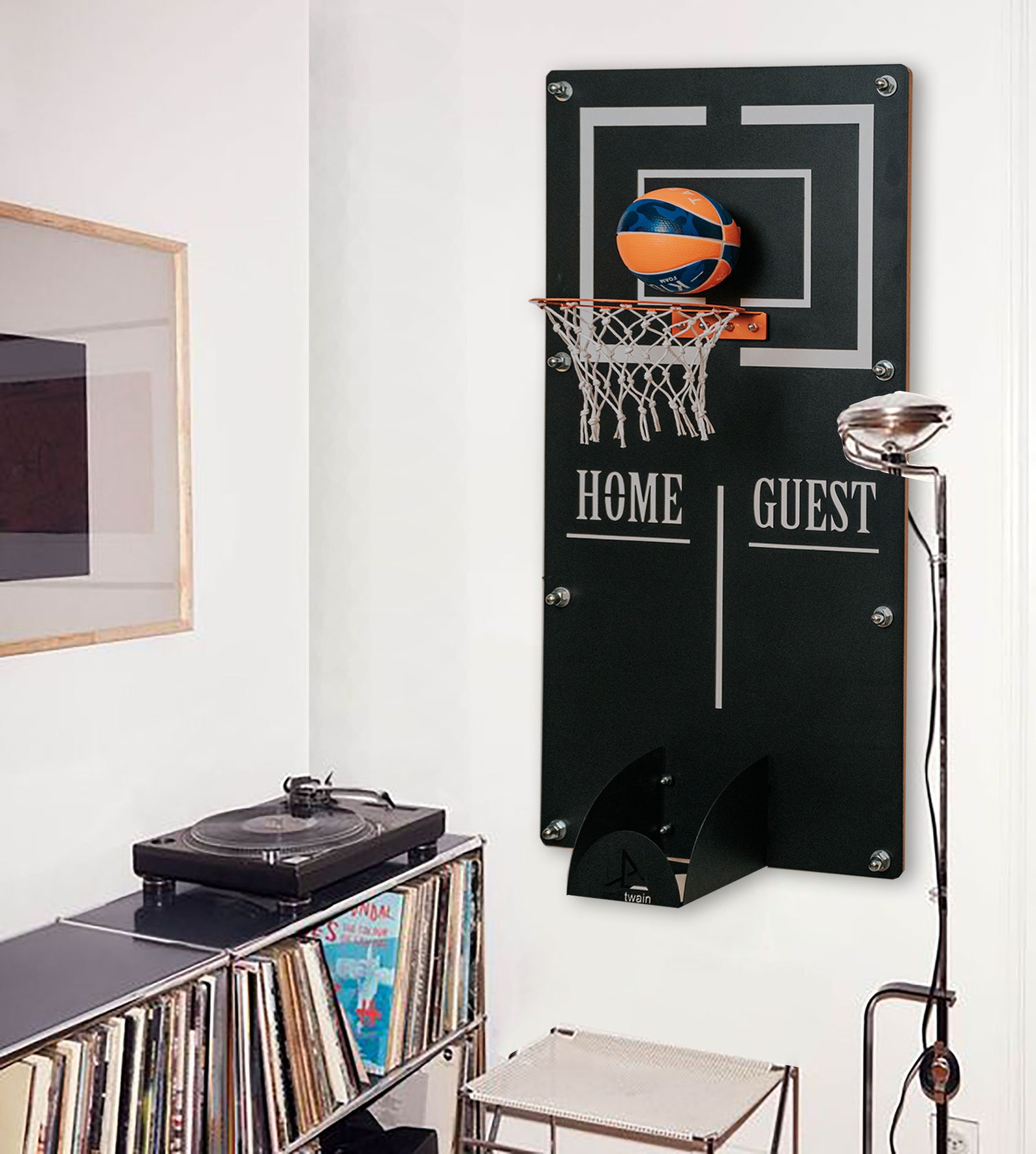 XL Basketball Hoop Wall Decor Metal Wall Art Wall Decor Etsy