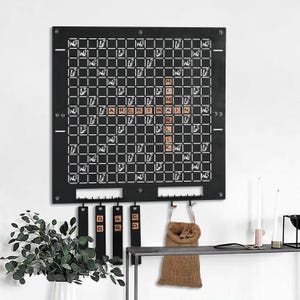 Unique Wall Decor Word Tile Board - Metal Wall Decor, Home Decor, Unique Wall Art, Office Wall Art, Office Wall Decor, Wall Decor Home Gift