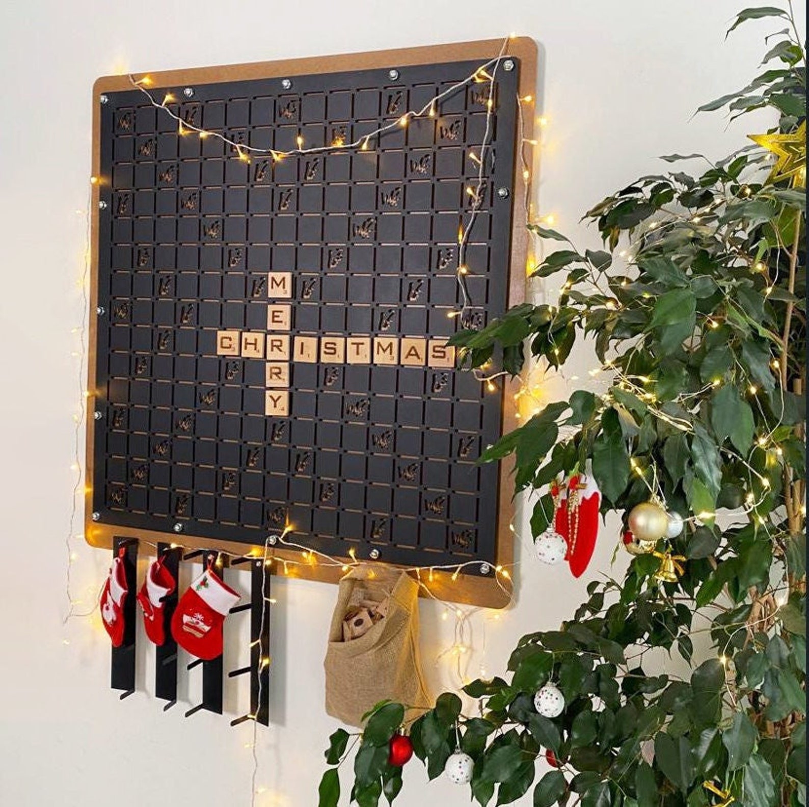 Giant Wall Scrabble Board Life Size Scrabble for Wall Giant Etsy UK