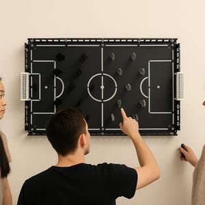 Soccer Wall Art Game Board - Football gifts, Soccer Board Game, Metal Wall Art, Metal Wall Decor, Office Wall Art, Man Cave Wall Decor