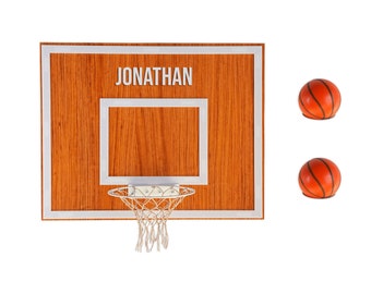 Custom Made Basketball Hoop - Basketball Wall Decor, Wooden Basketball Hoop, Basketball Gifts, Personalized Basketball Goal, Young Man Gift