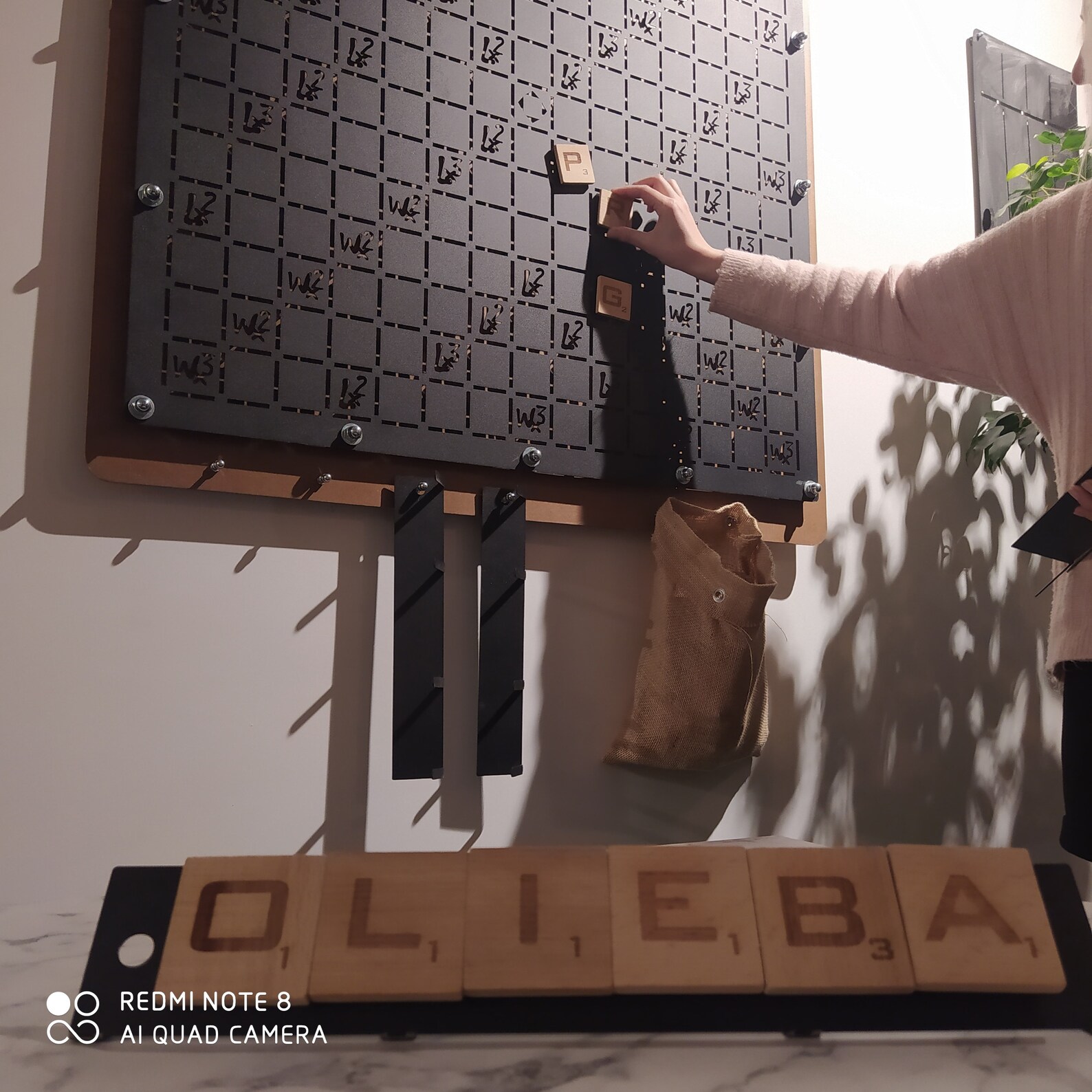 Giant Wall Scrabble Board Life Size Scrabble for Wall Giant Etsy Canada