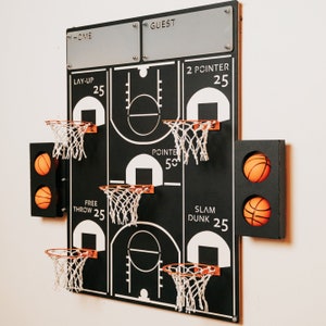 All-Star Basketball Hoop Wall Decor Basketball Gifts, Basketball Hoop, Basketball Hoop Wall Decor, Man Cave Decor,Metal Wall Art, Man Cave image 8