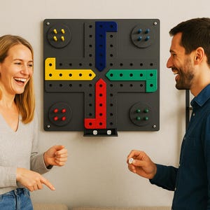 Ludo Board Metal Wall Games - Ludo Board Games, Metal Wall Ludo Game, Metal Wall Games, Wall Decor, Metal Wall Art, Housewarming Gifts