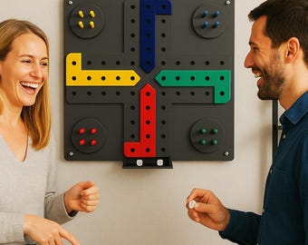 Metal Race Bump Board Wall Art: Modern Family Game Room Decor