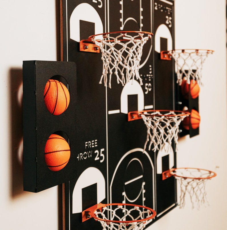 All-Star Basketball Hoop Wall Decor Basketball Gifts, Basketball Hoop, Basketball Hoop Wall Decor, Man Cave Decor,Metal Wall Art, Man Cave image 6