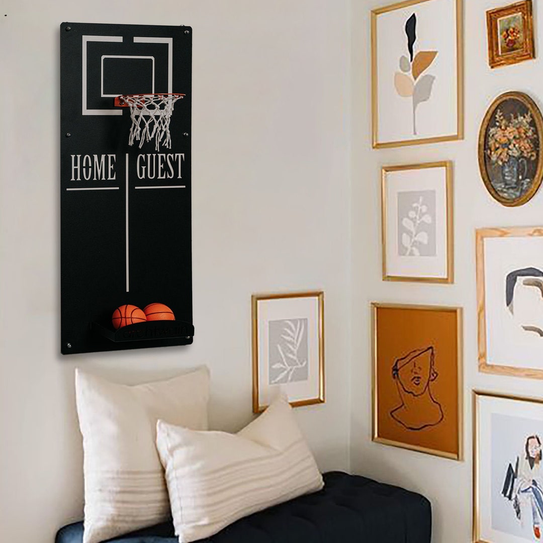 Basketball Hoop Wall Decor Metal Wall Decor, Metal Wall Art