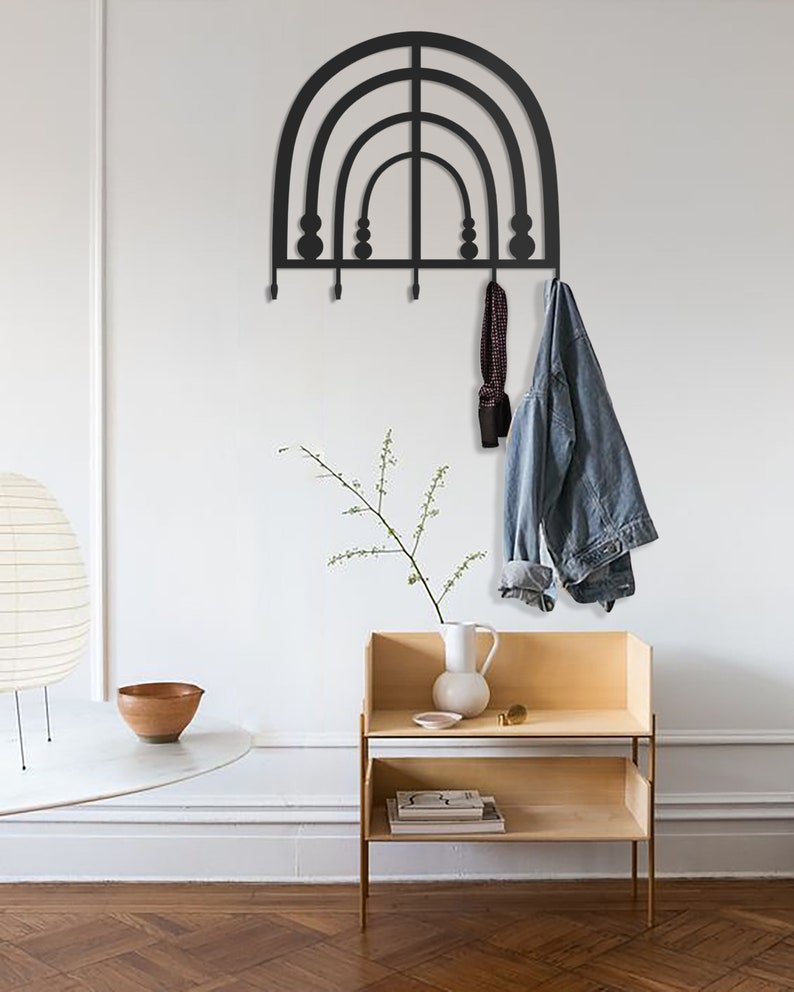 Modern Coat Rack Wall Mounted Coat Rack Wall Mount Modern Etsy