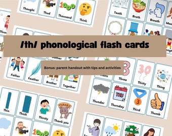 TH Articulation Flashcards & Activities: Speech Therapy (PDF Download)