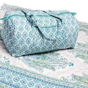 Cotton Quilt and Weekender Bag Set - Myra