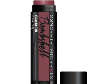 Bombshell Vegan Lip Tint, Nourishing Formula With Cooling Sensation Of Peppermint, Cruelty-Free, .15oz