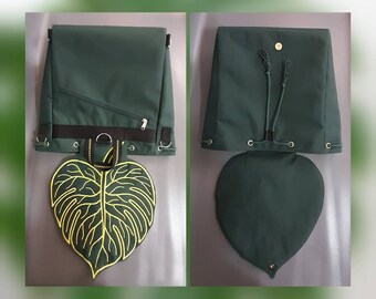 Monstera Leaf Leather Convertible Backpack Genuine Leather | Bags | Monstera Leaf Leather Convertible  main image 4