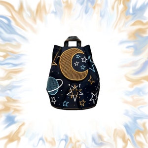 Universe backpack convertible into a shoulder bag