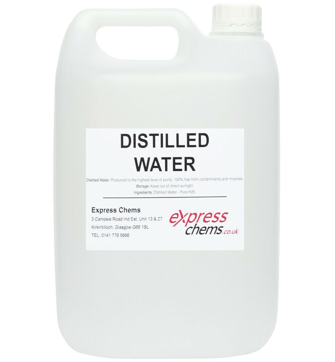 5 Litre 5L Ultra Pure Distilled Water Steam Process Etsy