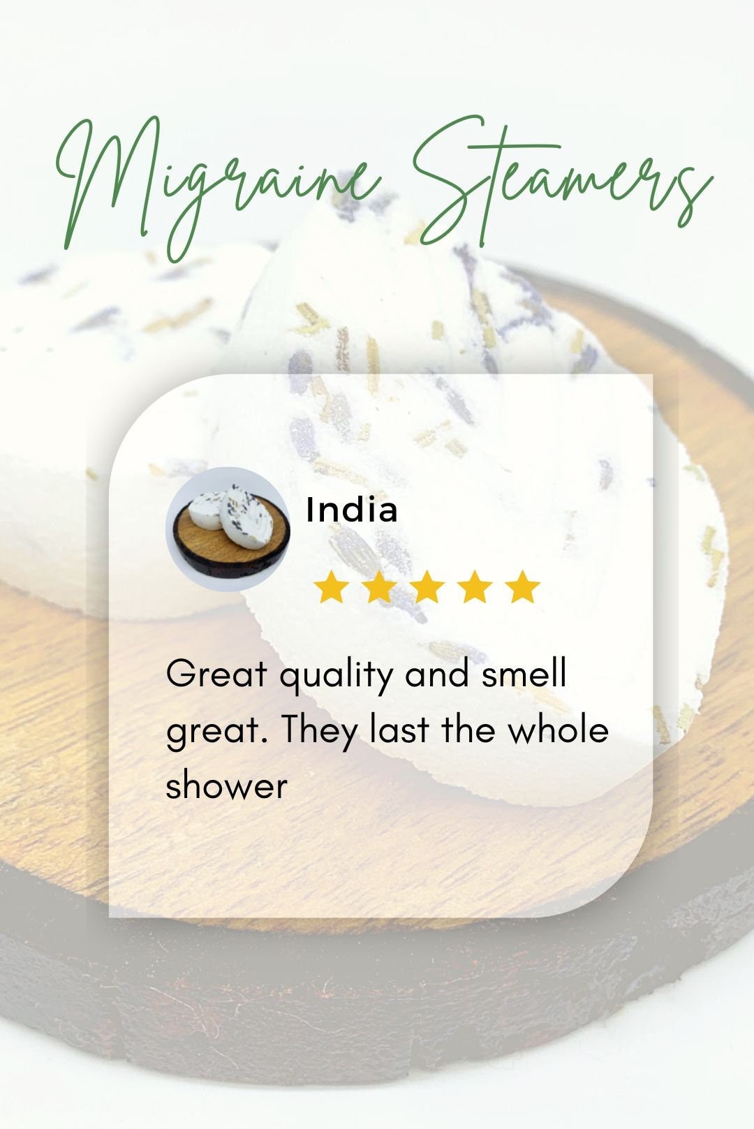 Best Migraine Shower Steamers Headache Blend Aromatherapy Etsy