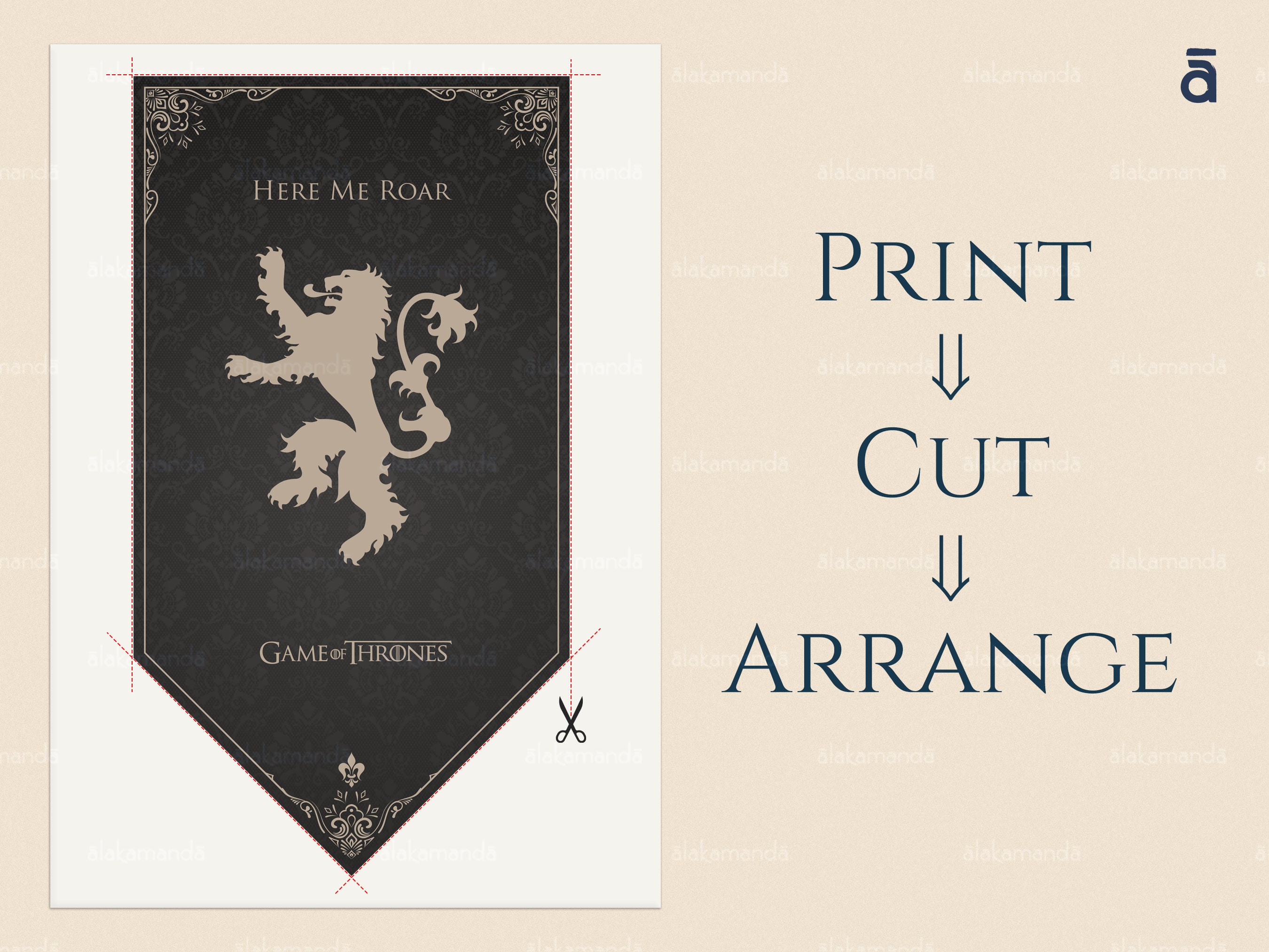 Alphabet Banner Birthday Printable Alphabet PDF Game of - Etsy