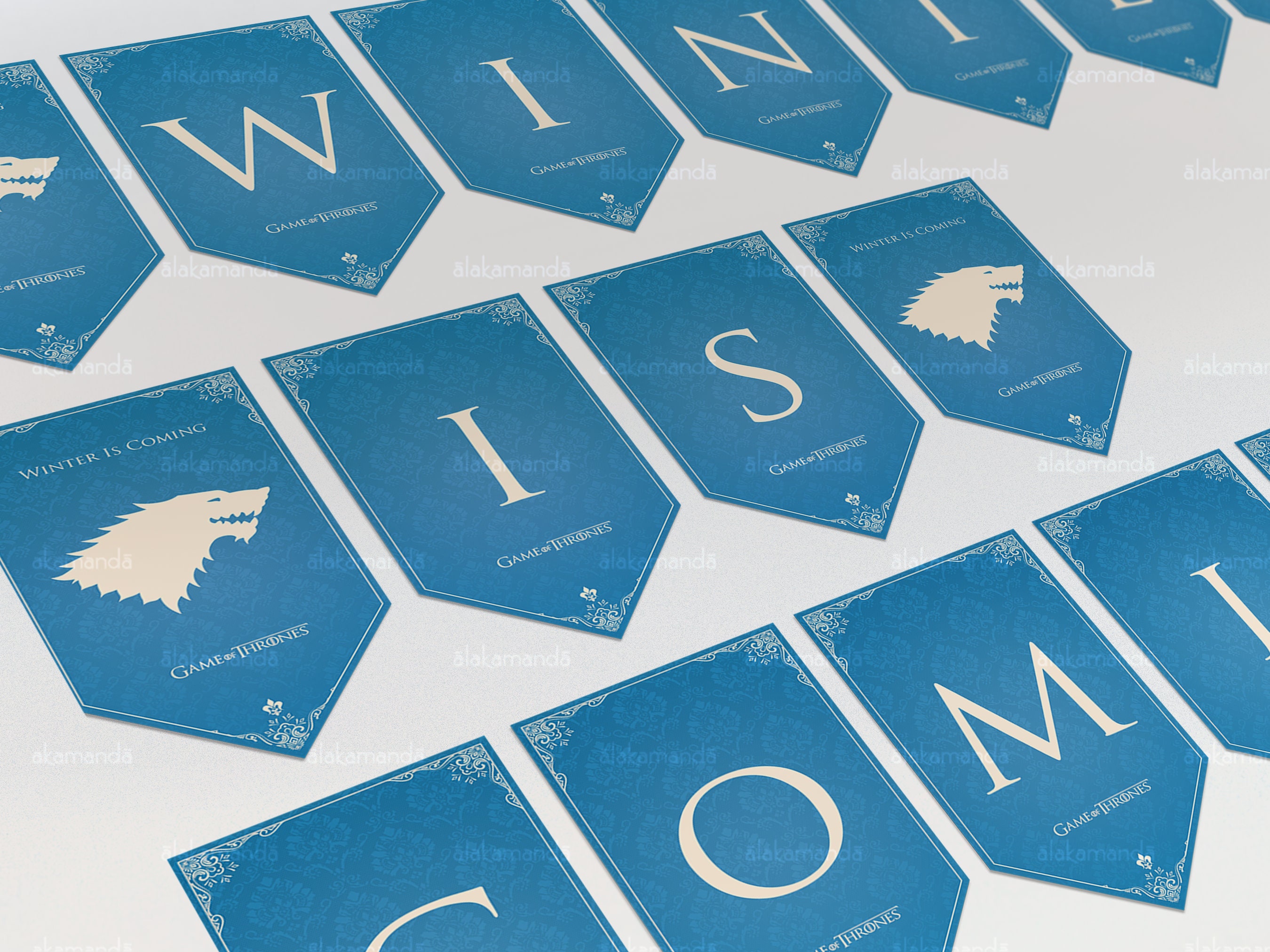 Alphabet Banner Birthday Printable Alphabet PDF Game of - Etsy