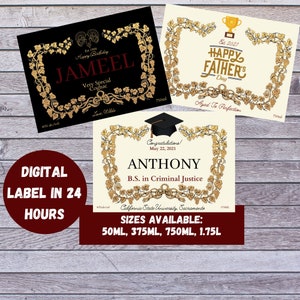 Hennessy Label - Etsy