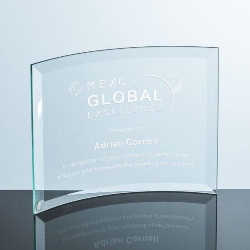 Glass Presentation Trophy - Etsy