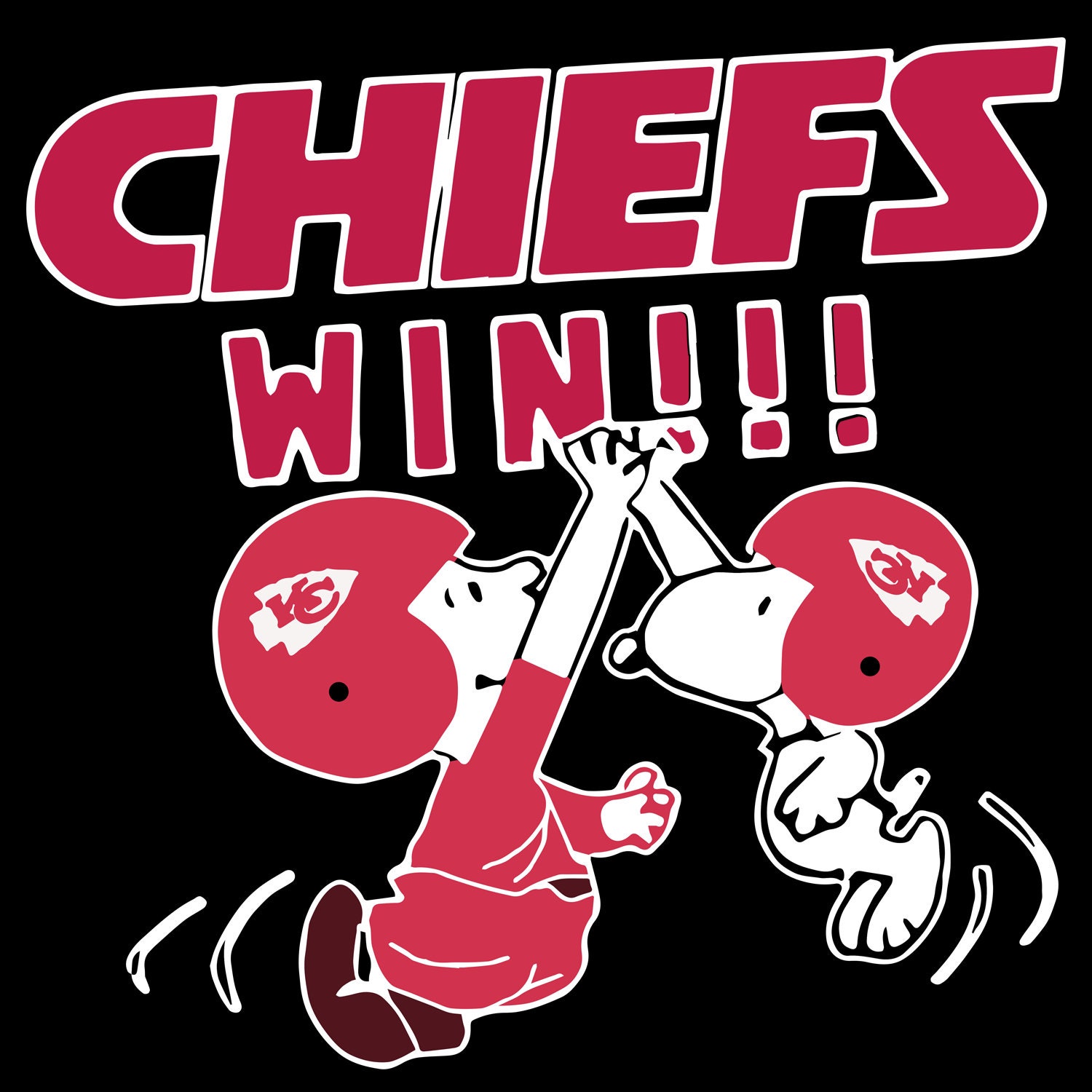 Chiefs Win svg Sport Svg Kansas City Chiefs Snoopy Chiefs Etsy