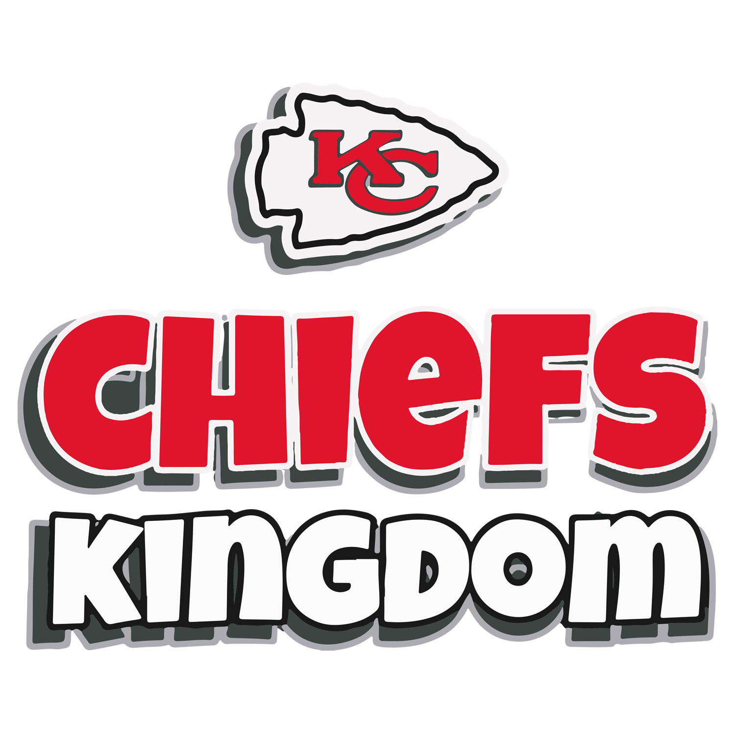 Chiefs Kingdom Chiefs Svg Kansas City Chiefs Football Shirt Etsy