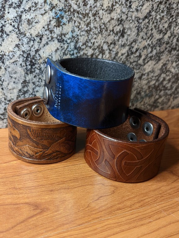 Leather cuff designs discount