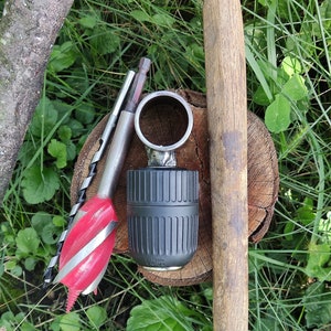 Scotch Eye Auger Adapter | Multitool | Handle For Brace Bits | Bushcraft Gear Tools