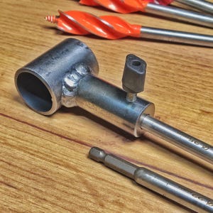 Handle For Brace Bits | Scotch Eye Auger Adapter | Outdoor Accessories | Bushcraft Tools