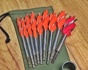 Set Wood Auger | Outdoor Bushcraft Camping Hand Drill | Woodsman Tool