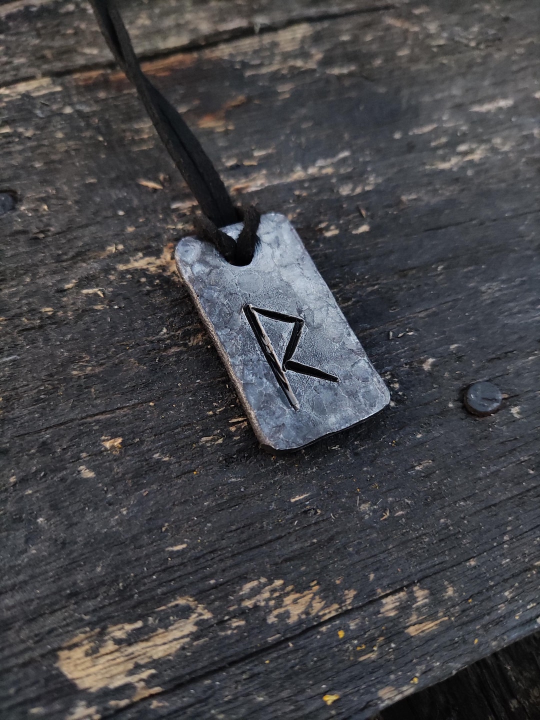 Iron Rune Runes Raidho, Forged Pendant Iron Amulet, Handmade Talisman, Runes ...