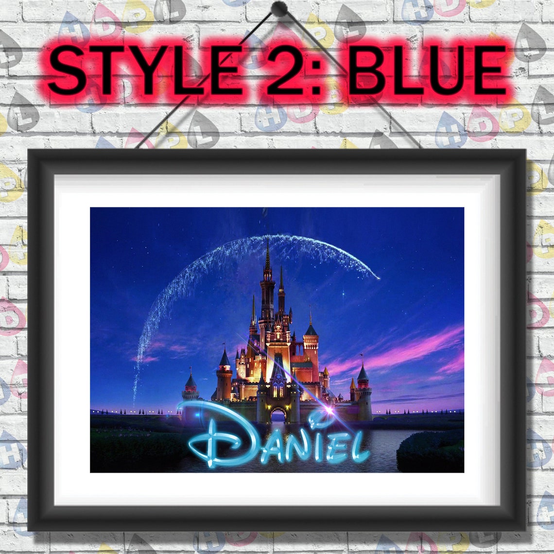 Disney Poster Print Personalised Customised Wall Art Poster A3 | Etsy