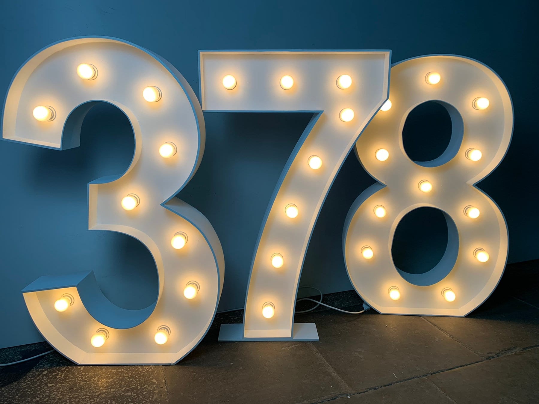 1644 Light up Numbers Birthday Numbers Giant Event Etsy Australia