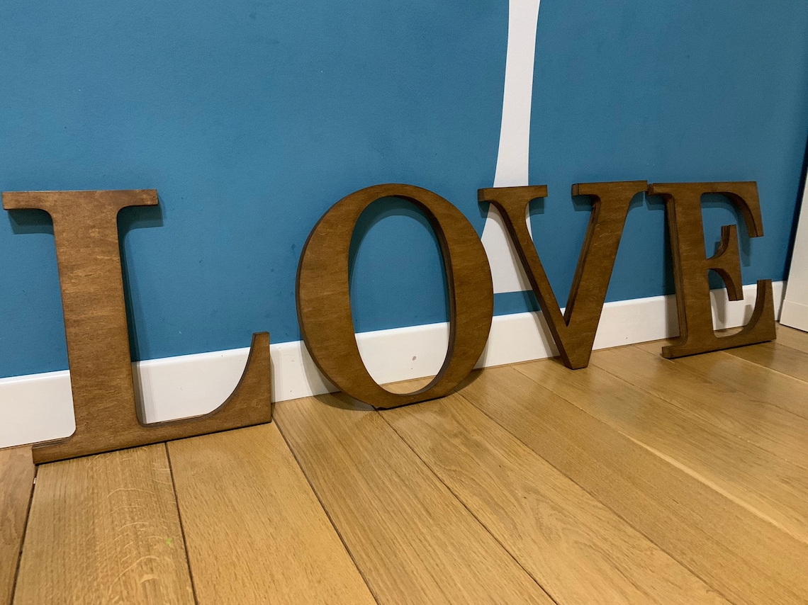 Große Buchstaben für Wand dekor Holz Alphabet Initialen 3D Etsy